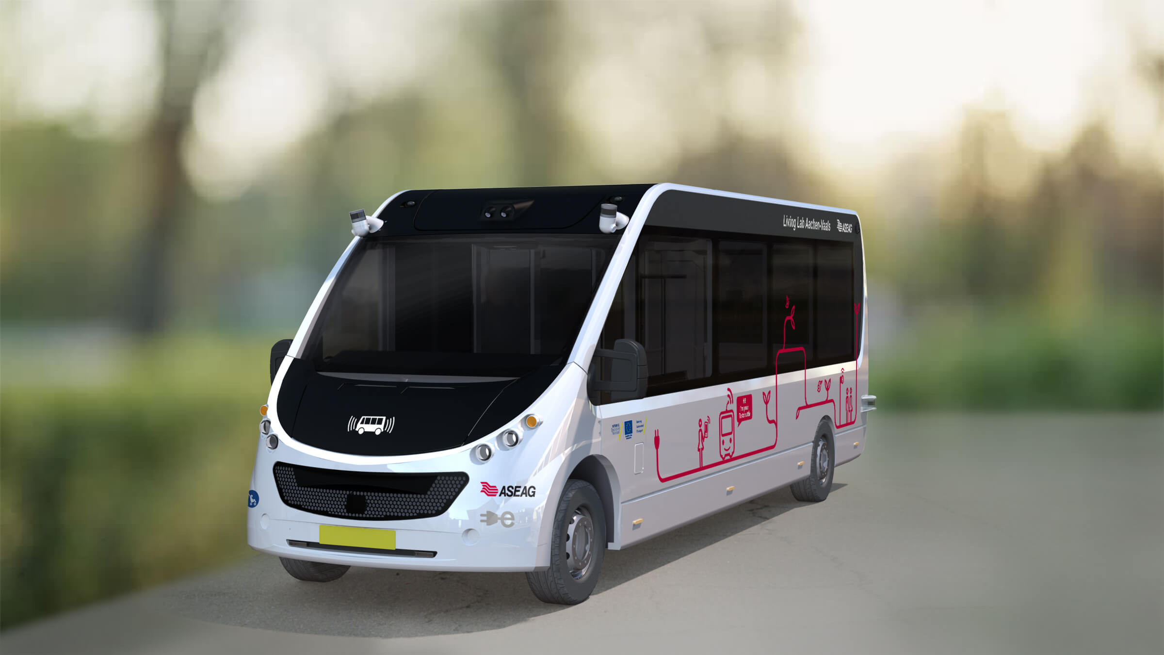 Artist impression Mission autonomous bus