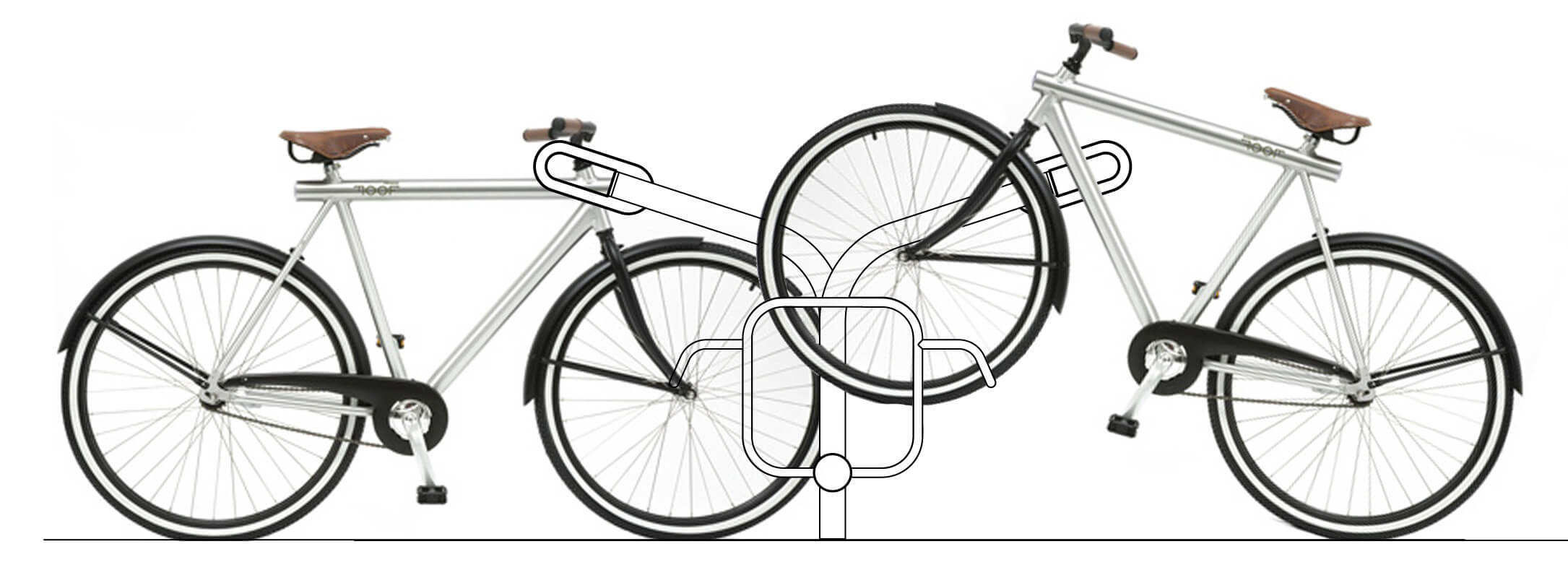R-Net fietsrek lijntekening