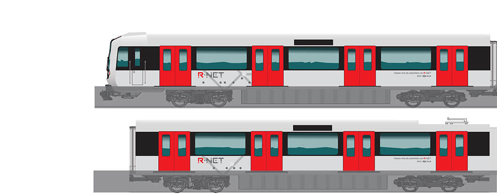 R-Net metro Amsterdam drawing
