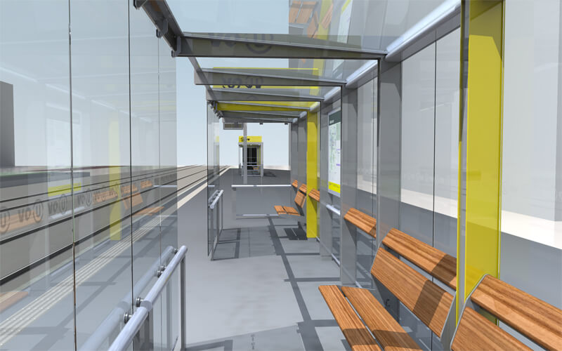 Uithoflijn artist impression halte