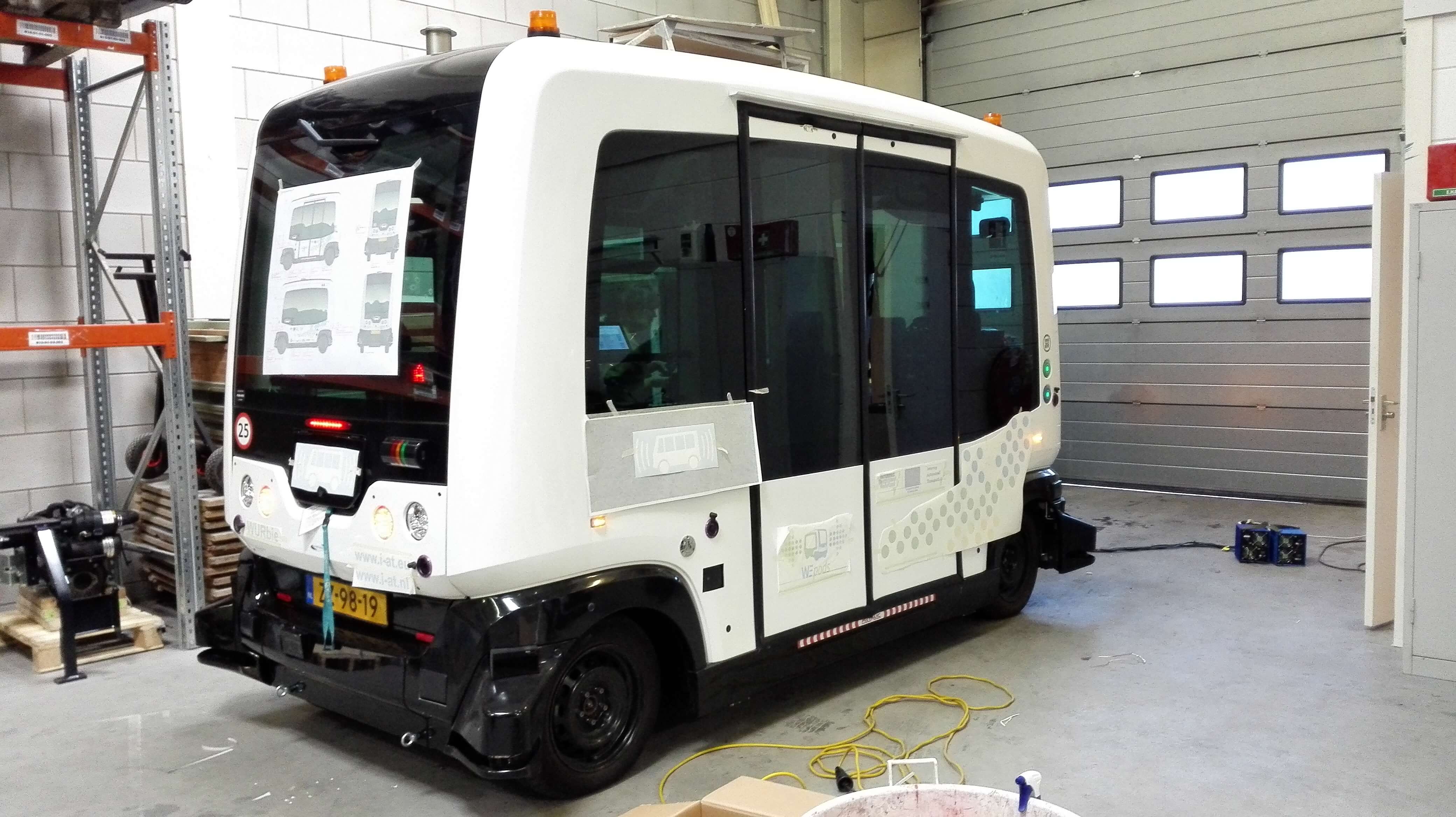 Wepod autonomous vehicle dots