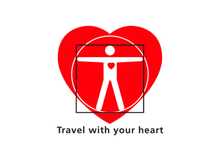 Travel with your heart logo