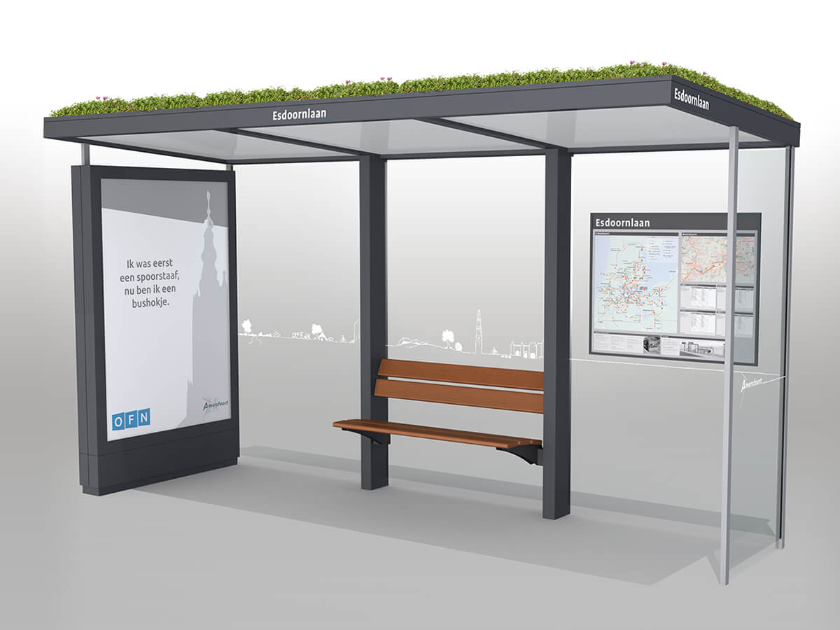 Sustainable bus shelter