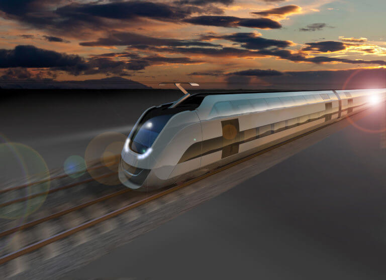 Sustainable train 2025 Intercity interior artist impression