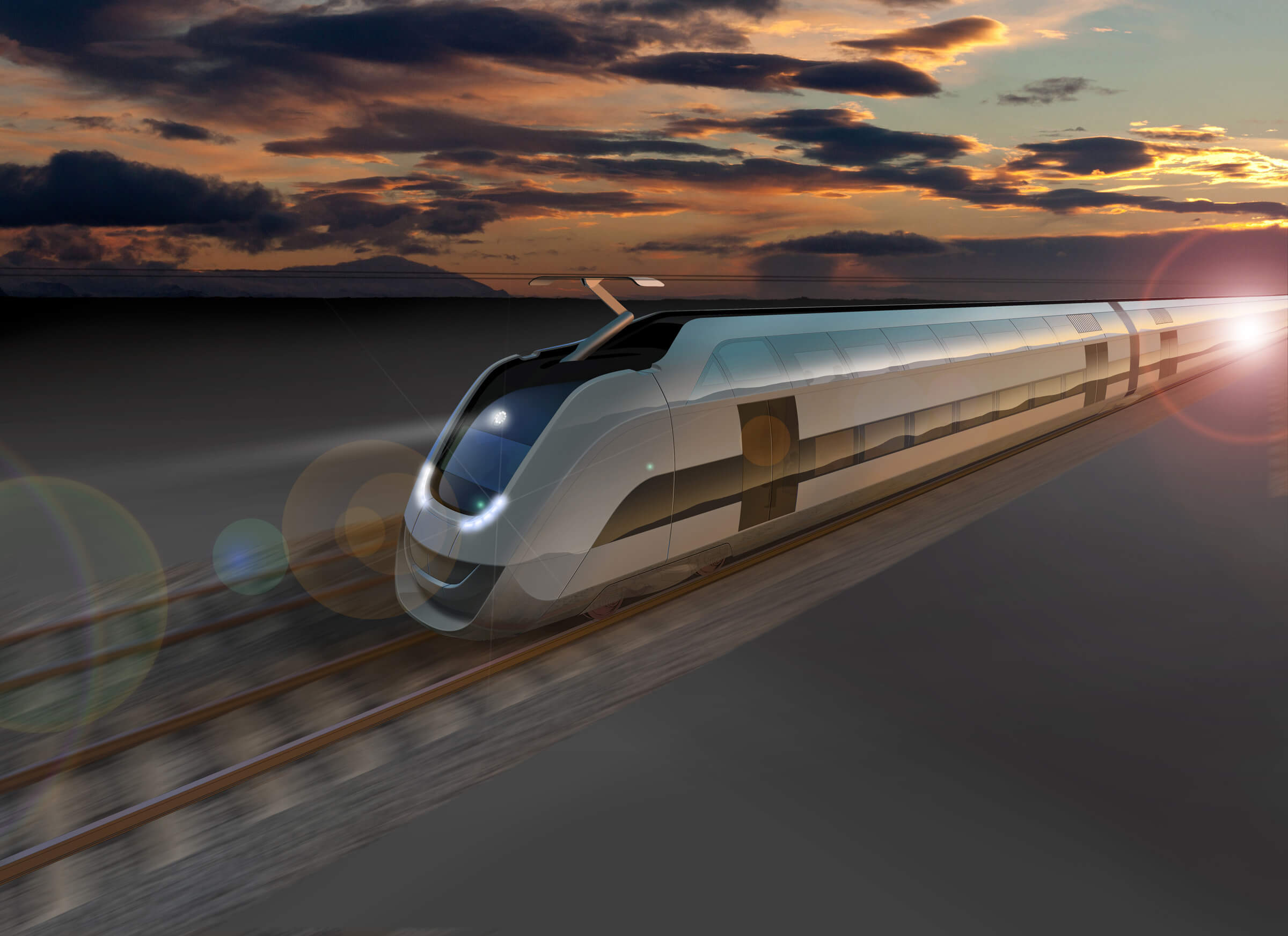 Sustainable train 2025 Intercity interior artist impression